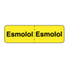 Nevs IV Drug Line Label - Esmolol/Esmolol 7/8" x 3" Yellow w/Black N-8109